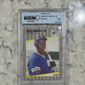 Fleer Baseball Card - Blue Jersey